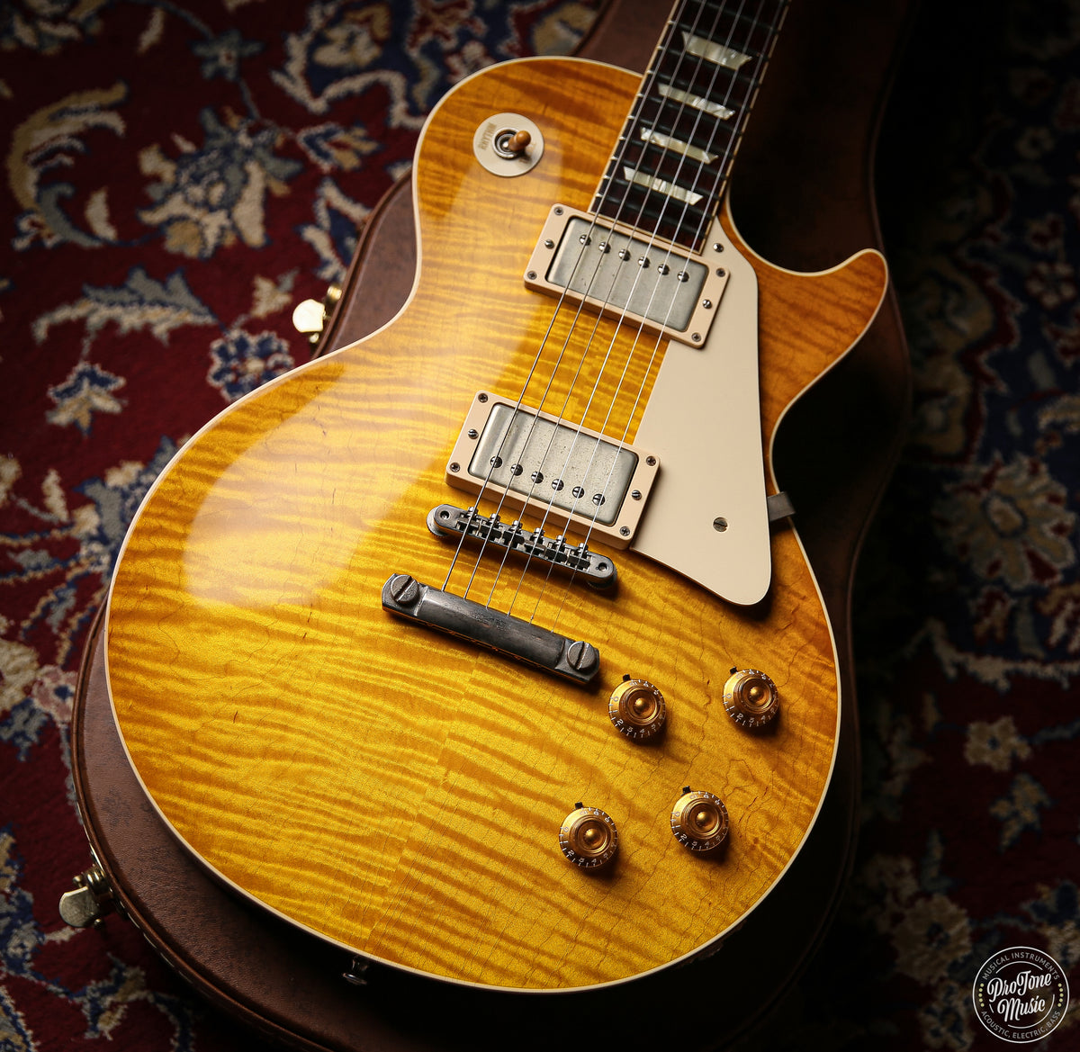 Gibson USA Custom Shop 59' Les Paul Flame Top Lemon Burst