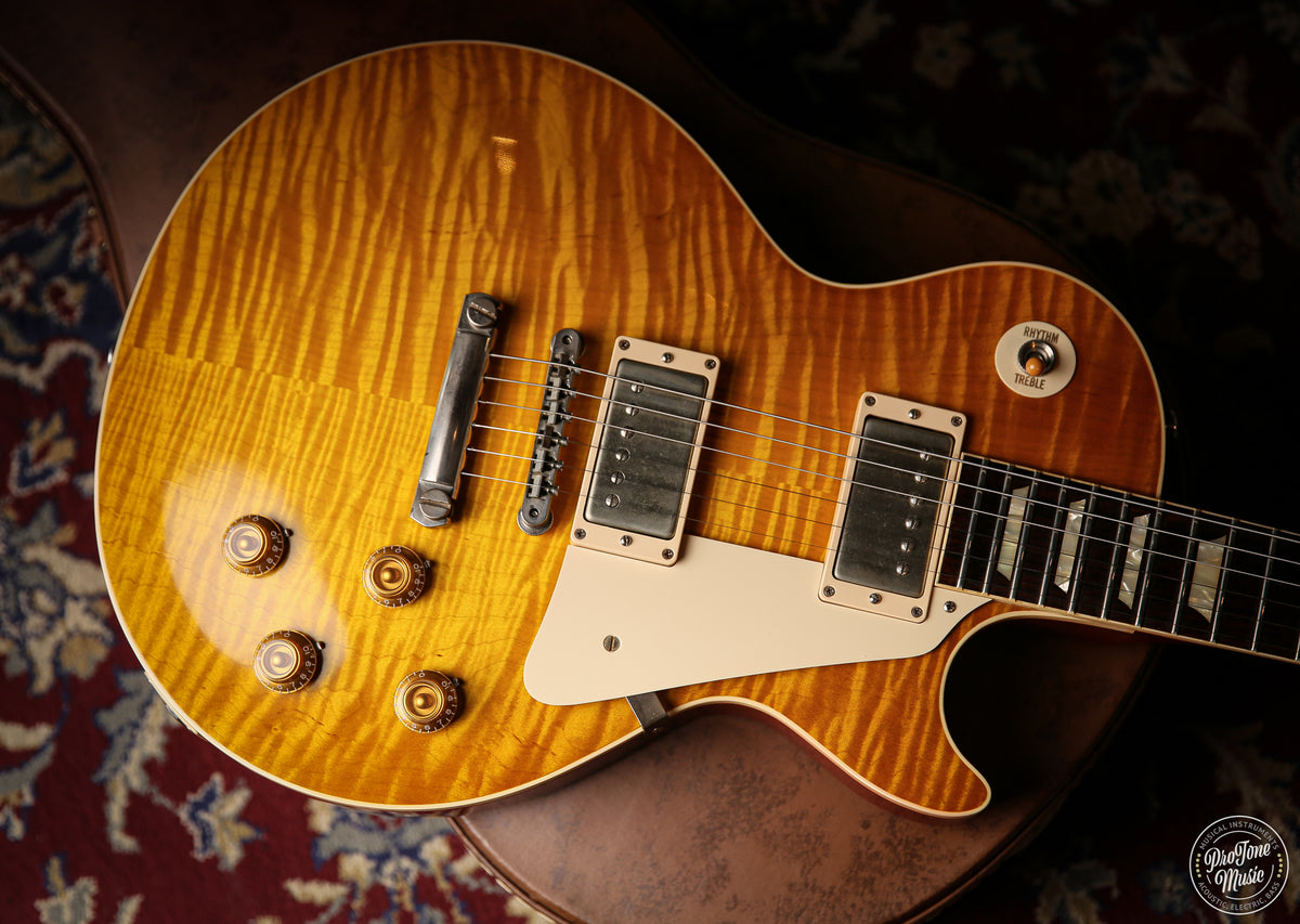 Gibson USA Custom Shop 59' Les Paul Flame Top Lemon Burst