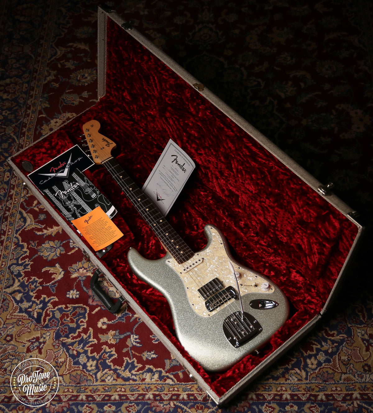 2003 Fender USA Custom Shop Strat/Jag Hybrid Sparkle Masterbuild Dennis Galuszka - ProTone Music