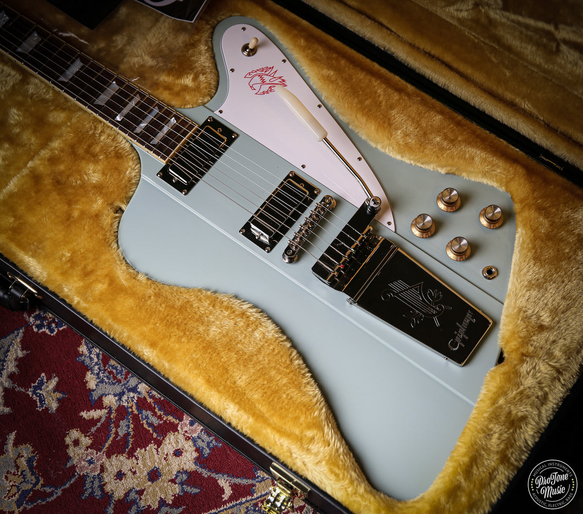 Epiphone Inspired by Gibson 1963 Firebird V Maestro Vibrola Frost Blue