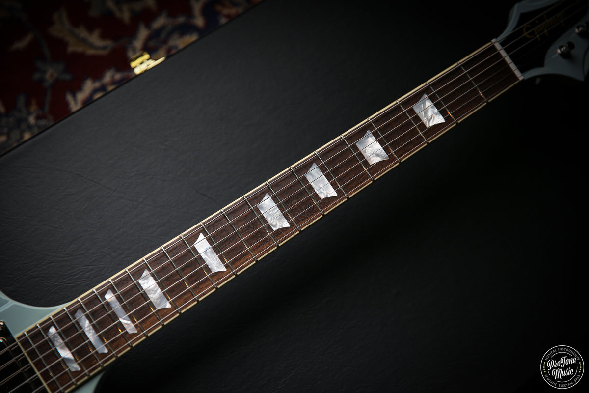 Epiphone Inspired by Gibson 1963 Firebird V Maestro Vibrola Frost Blue