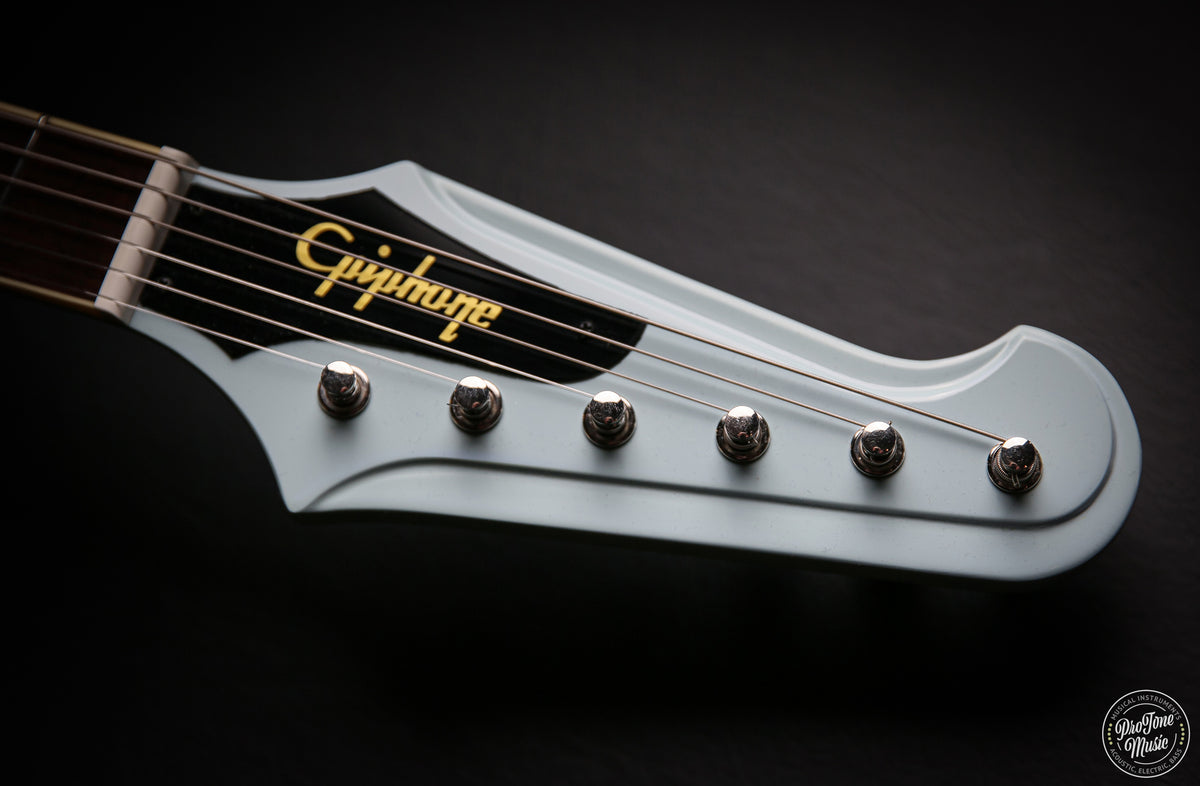 Epiphone Inspired by Gibson 1963 Firebird V Maestro Vibrola Frost Blue