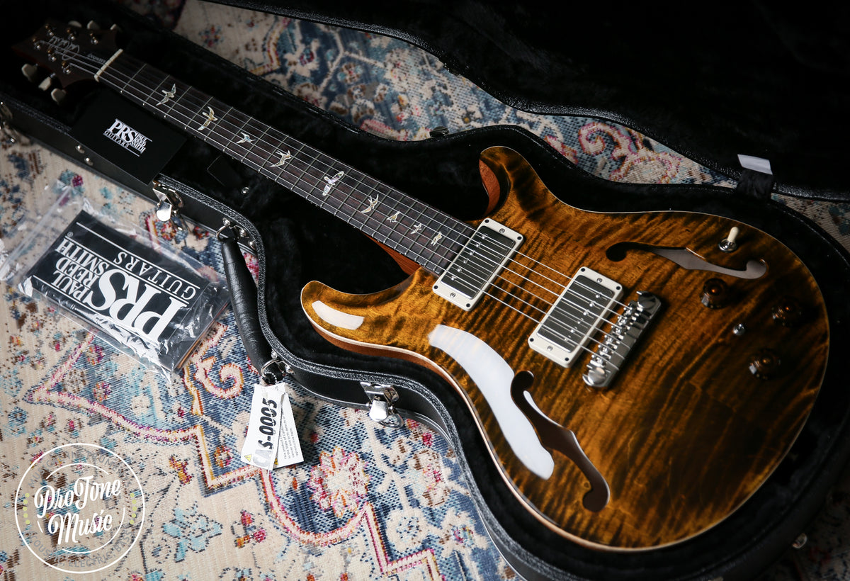 2025 PRS Hollowbody II Piezo Yellow Tiger