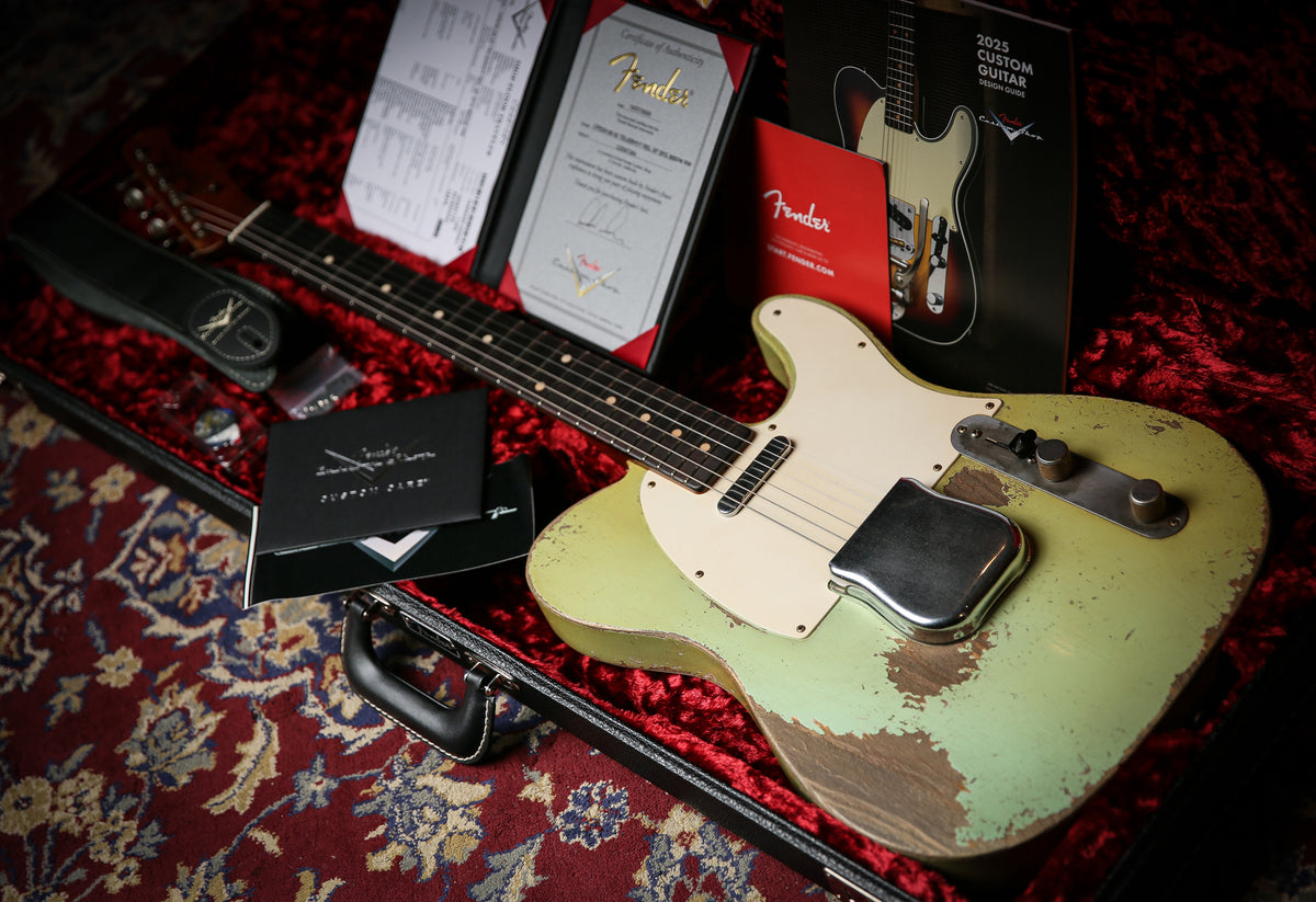 2025 Fender Custom Shop 62' Tele Dale Wilson Masterbuilt Heavy Relic Super Faded Surf Green