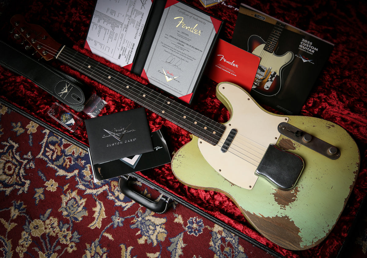 2025 Fender Custom Shop 62' Tele Dale Wilson Masterbuilt Heavy Relic Super Faded Surf Green