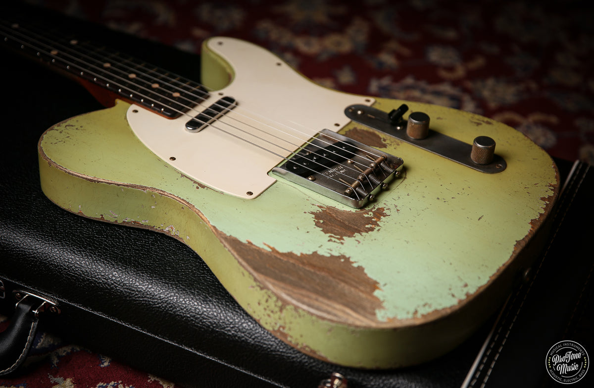 2025 Fender Custom Shop 62' Tele Dale Wilson Masterbuilt Heavy Relic Super Faded Surf Green
