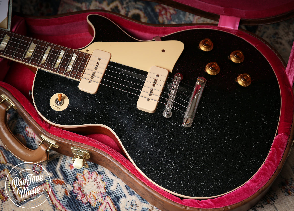 2025 Gibson Custom Shop Les Paul 56' Murphy Lab Ultra Light Aged Black Sparkle