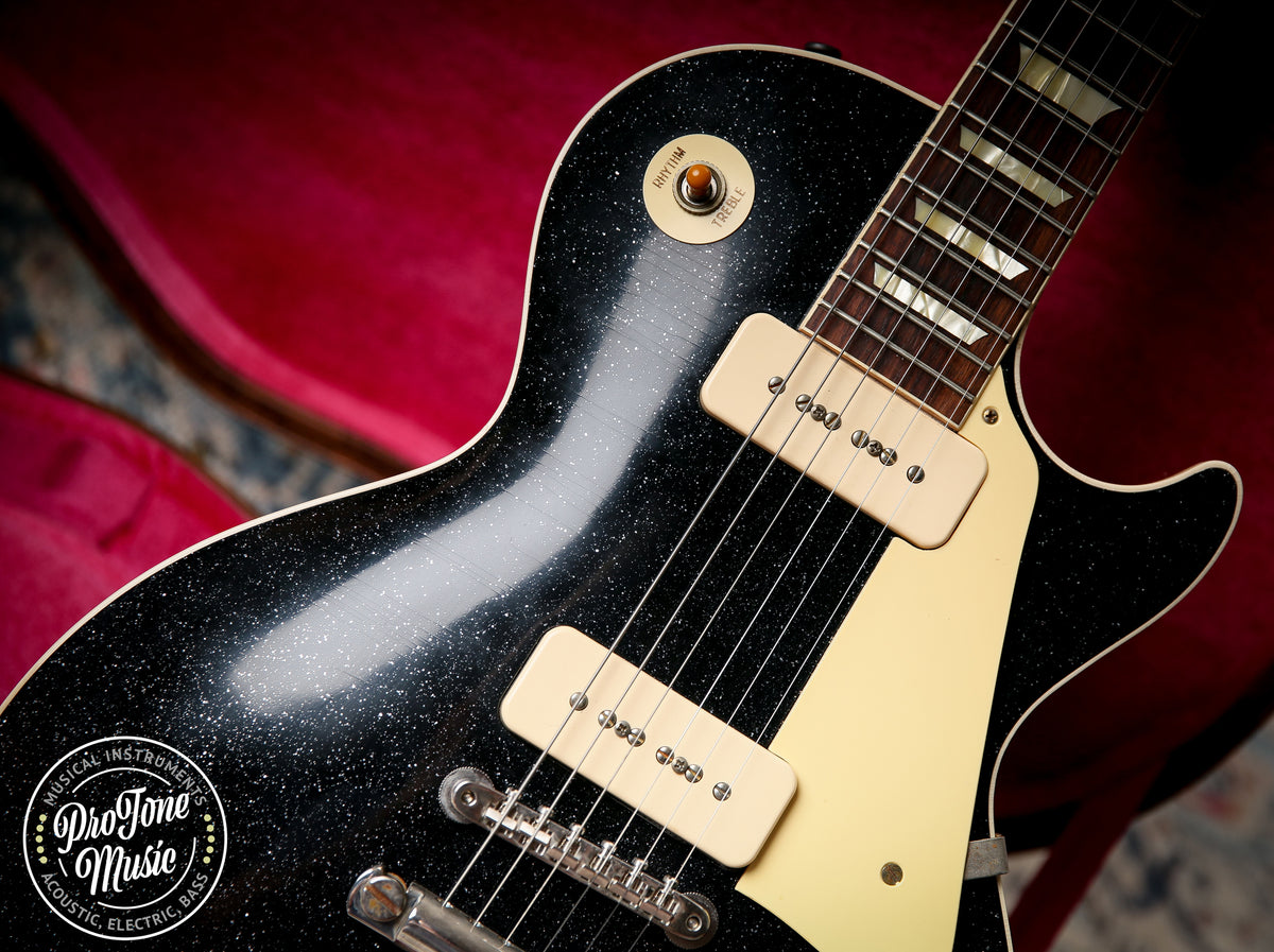 2025 Gibson Custom Shop Les Paul 56' Murphy Lab Ultra Light Aged Black Sparkle