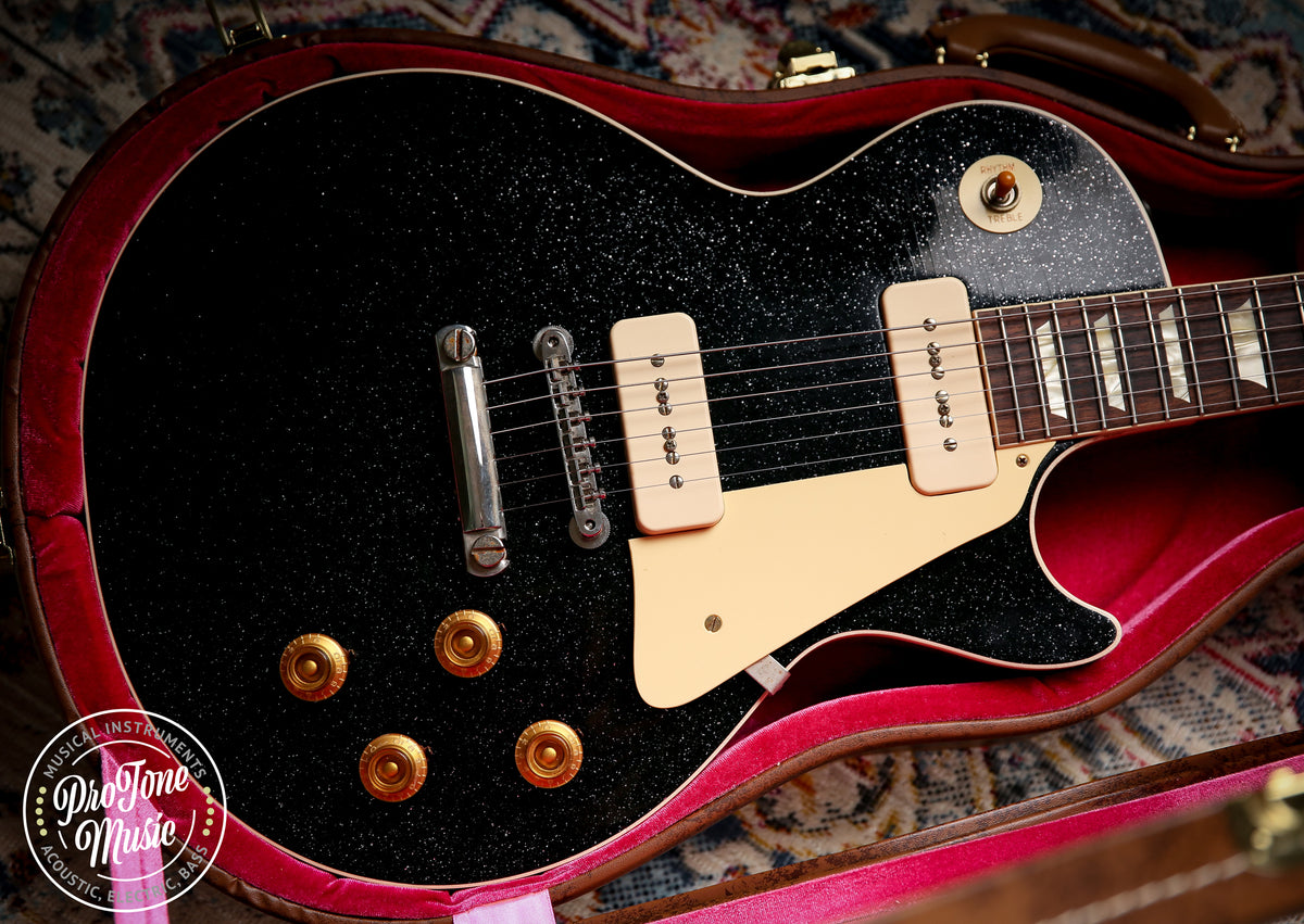 2025 Gibson Custom Shop Les Paul 56' Murphy Lab Ultra Light Aged Black Sparkle