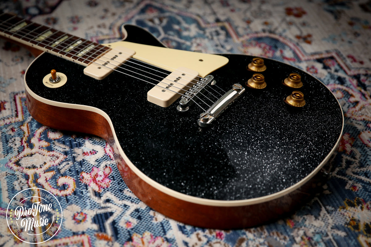 2025 Gibson Custom Shop Les Paul 56' Murphy Lab Ultra Light Aged Black Sparkle