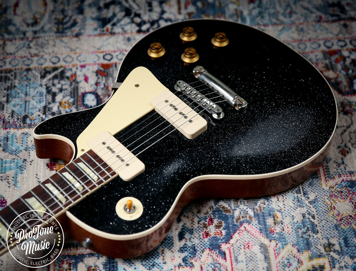2025 Gibson Custom Shop Les Paul 56' Murphy Lab Ultra Light Aged Black Sparkle
