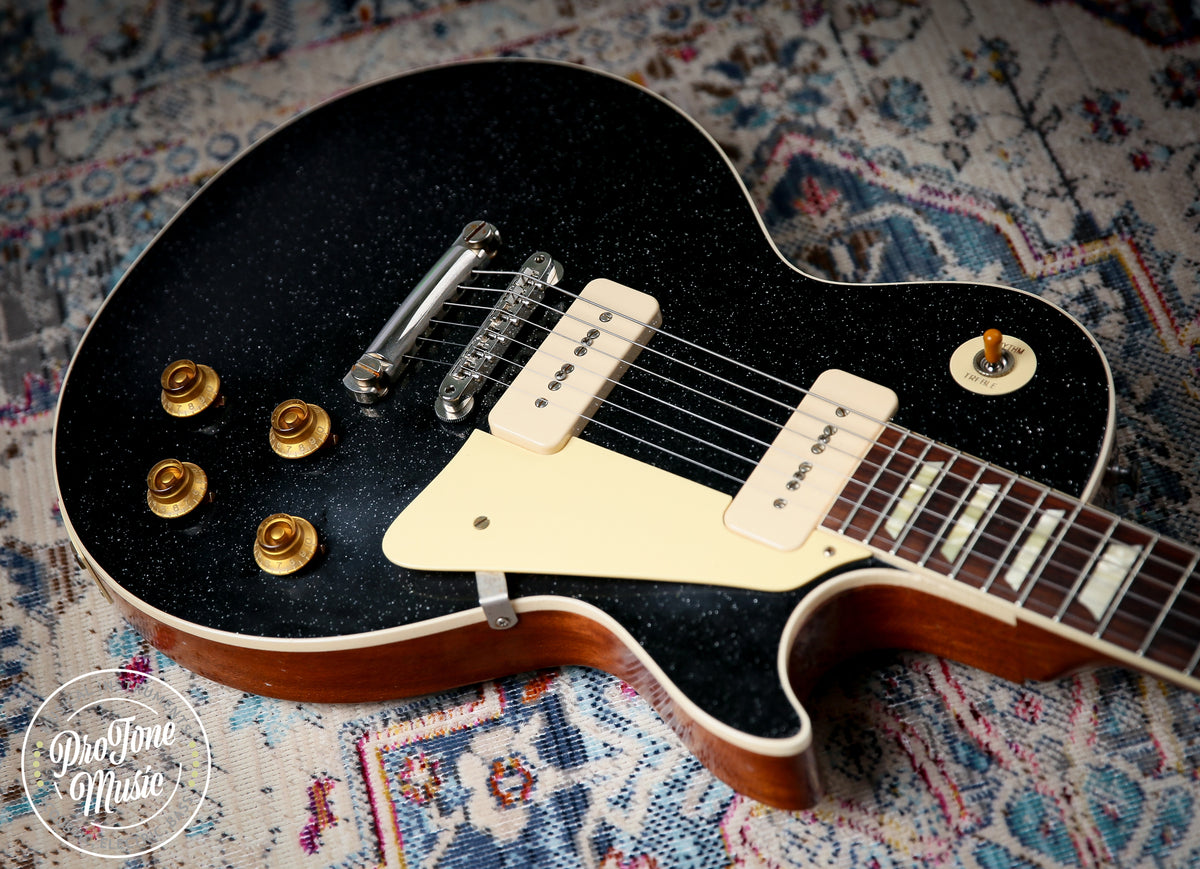 2025 Gibson Custom Shop Les Paul 56' Murphy Lab Ultra Light Aged Black Sparkle