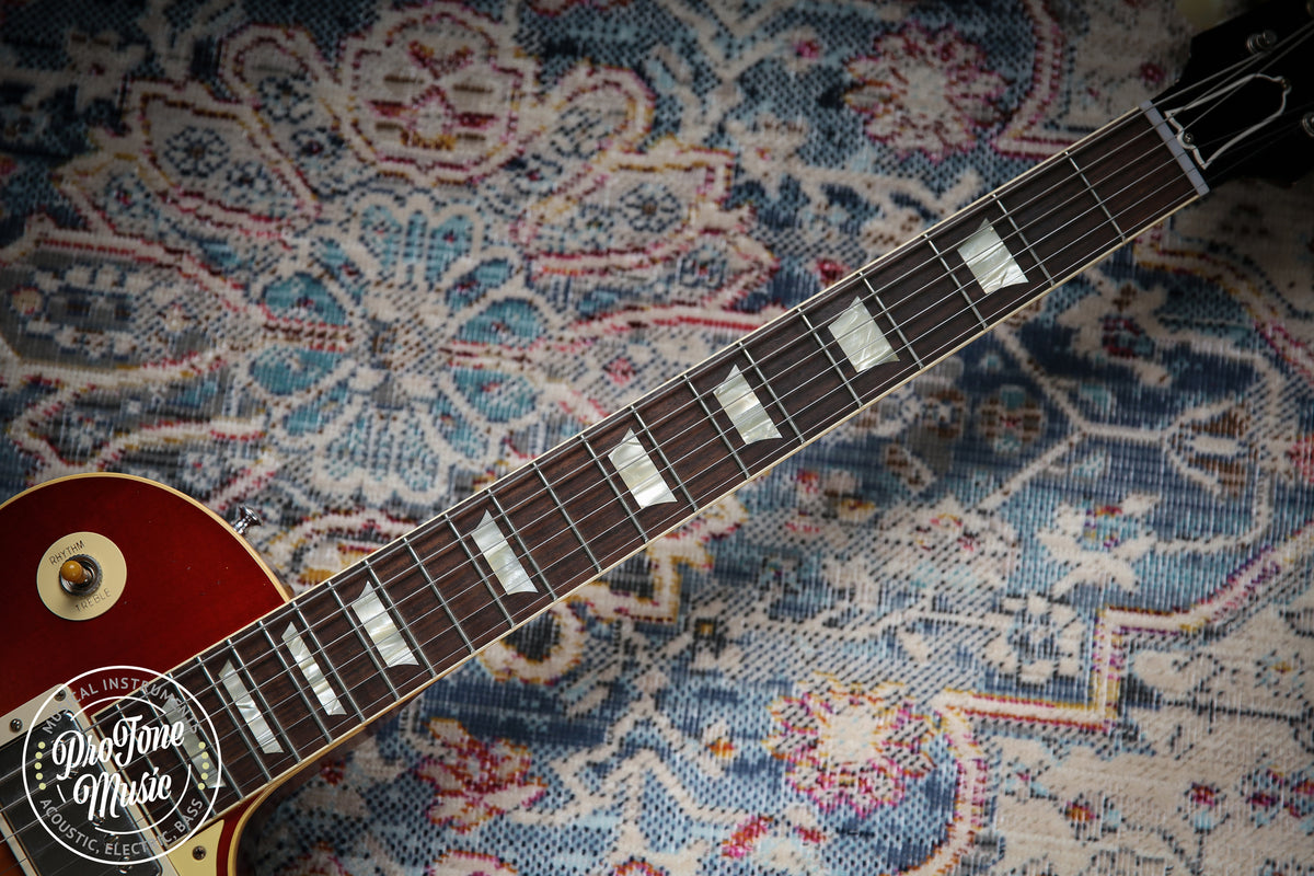 2022 Gibson Custom Shop 1958 Les Paul Murphy Lab Ultra Light Aged Washed Cherry Sunburst