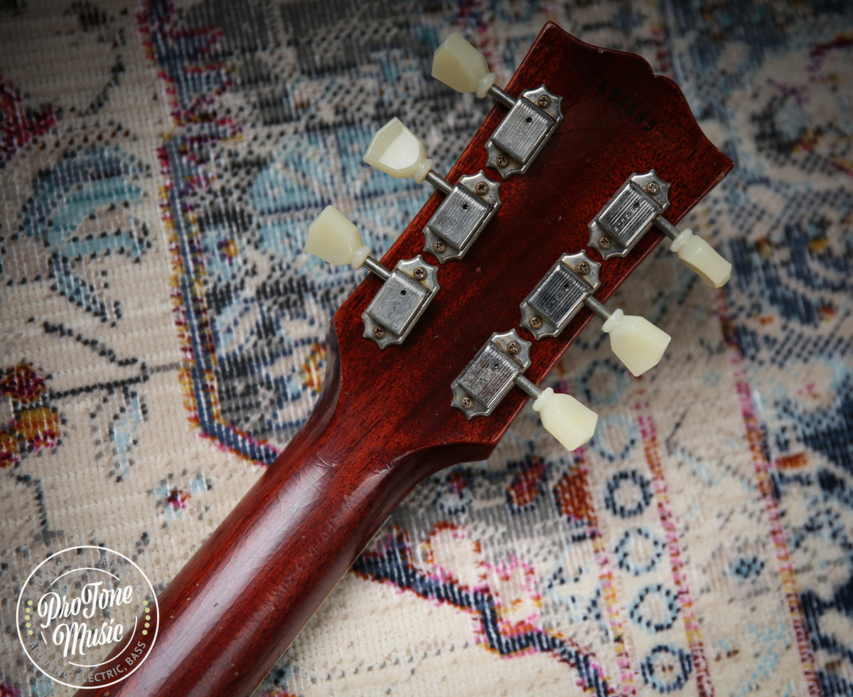 2022 Gibson Custom Shop 1958 Les Paul Murphy Lab Ultra Light Aged Washed Cherry Sunburst