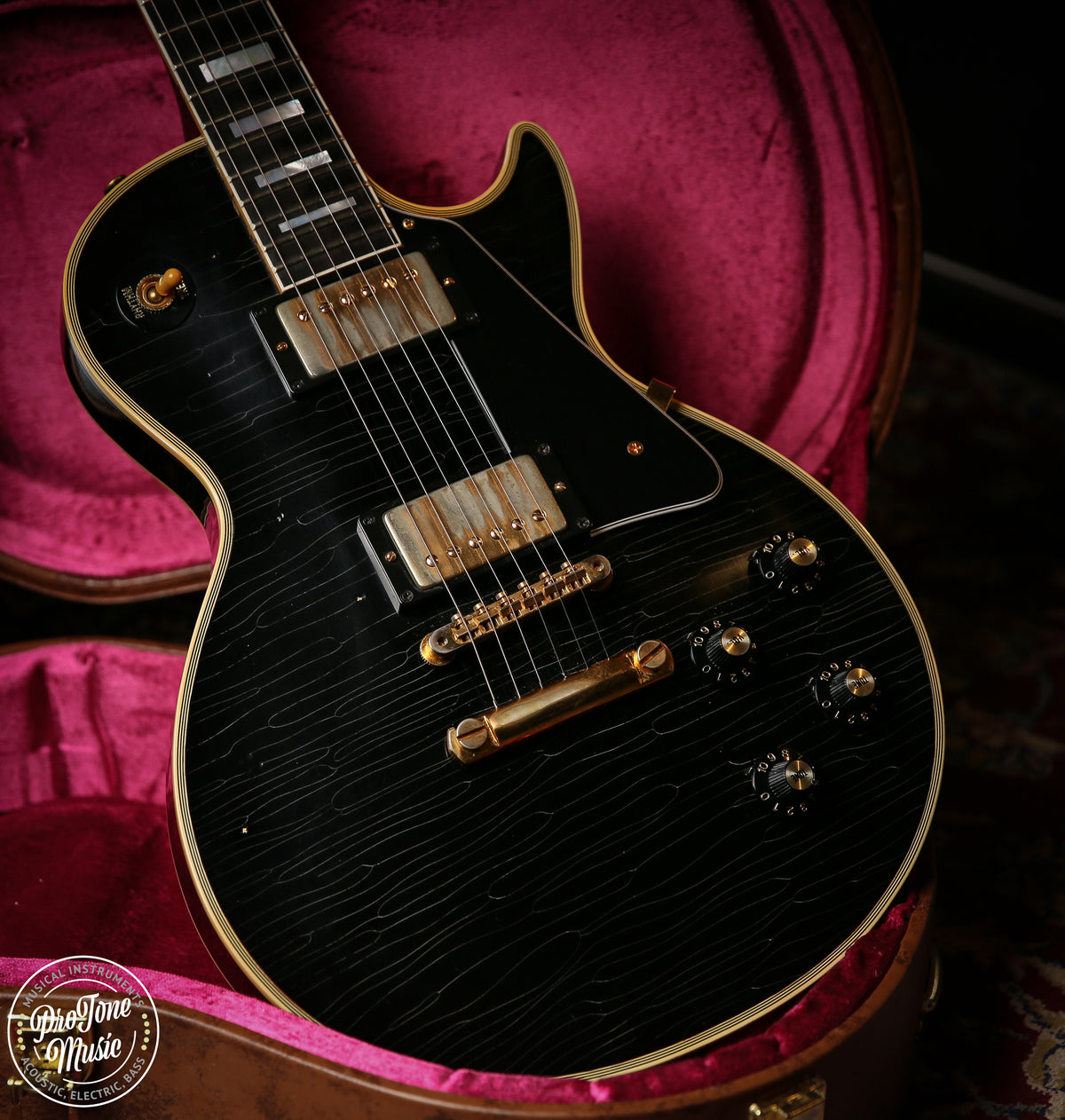 Gibson USA Les Paul Custom 68' Reissue M2M Aged Limited Limited Ebony
