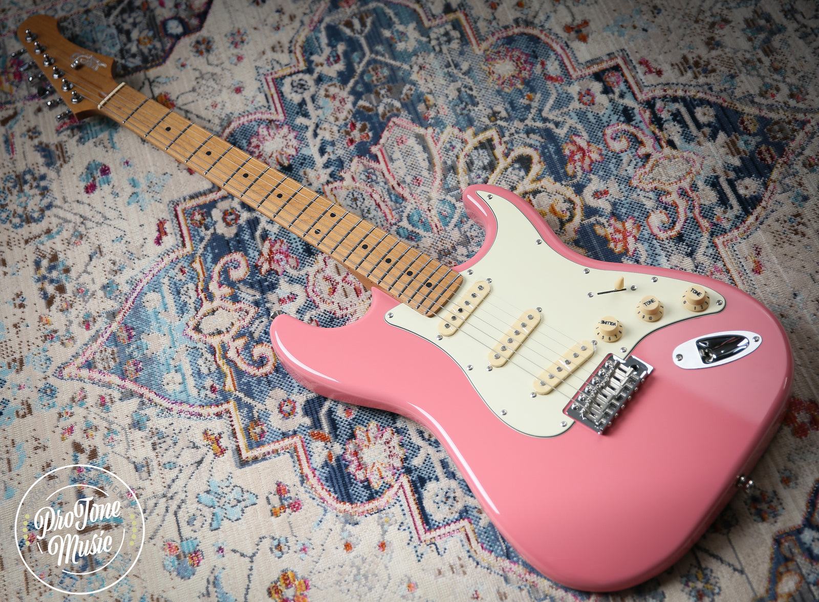 Jet Guitars JS-300 BGD Burgundy Pink - ProTone Music Limited