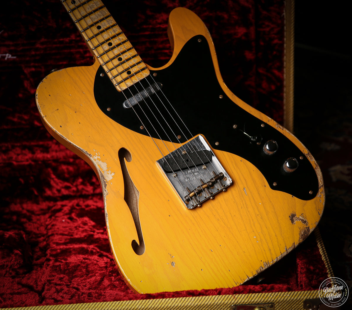 Fender Custom Shop 50's Telecaster Thinline Heavy Relic Butterscotch Blonde