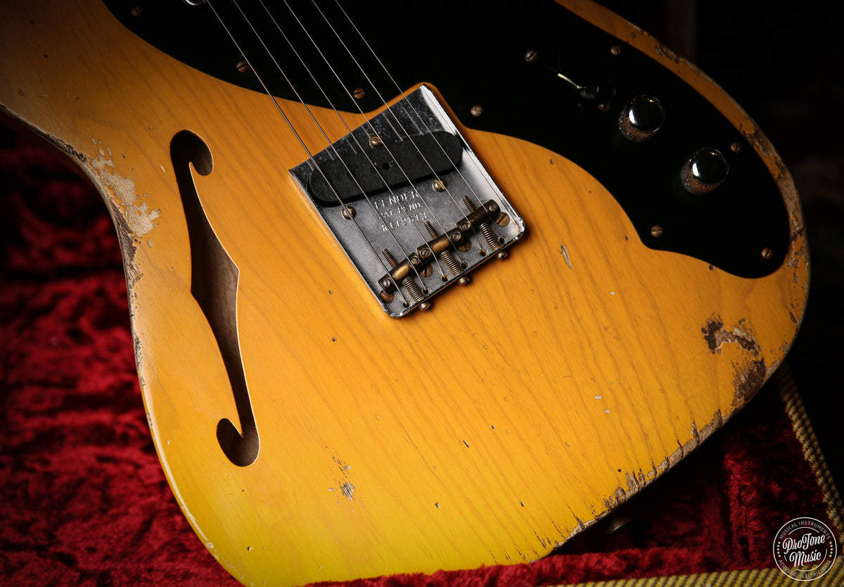 Fender Custom Shop 50's Telecaster Thinline Heavy Relic Butterscotch Blonde