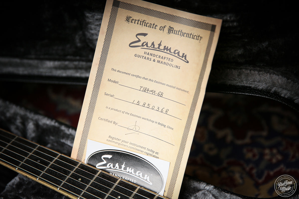 Eastman T184MX GB Semi Hollow Gold Burst