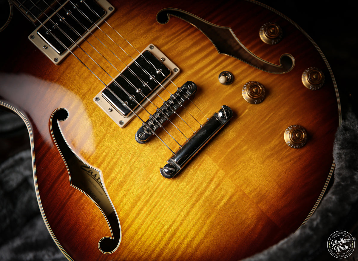 Eastman T184MX GB Semi Hollow Gold Burst