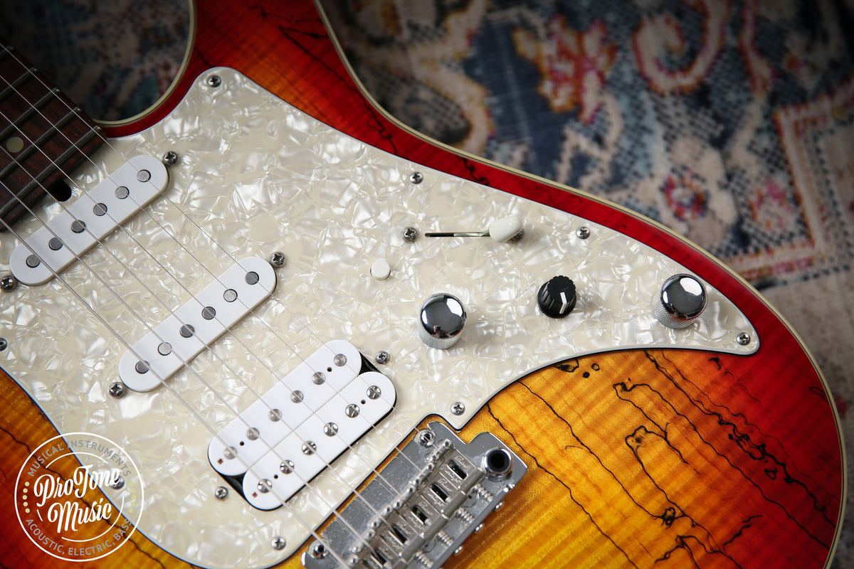 James Tyler USA Studio Elite HD Spalted Maple Cherry Sunburst