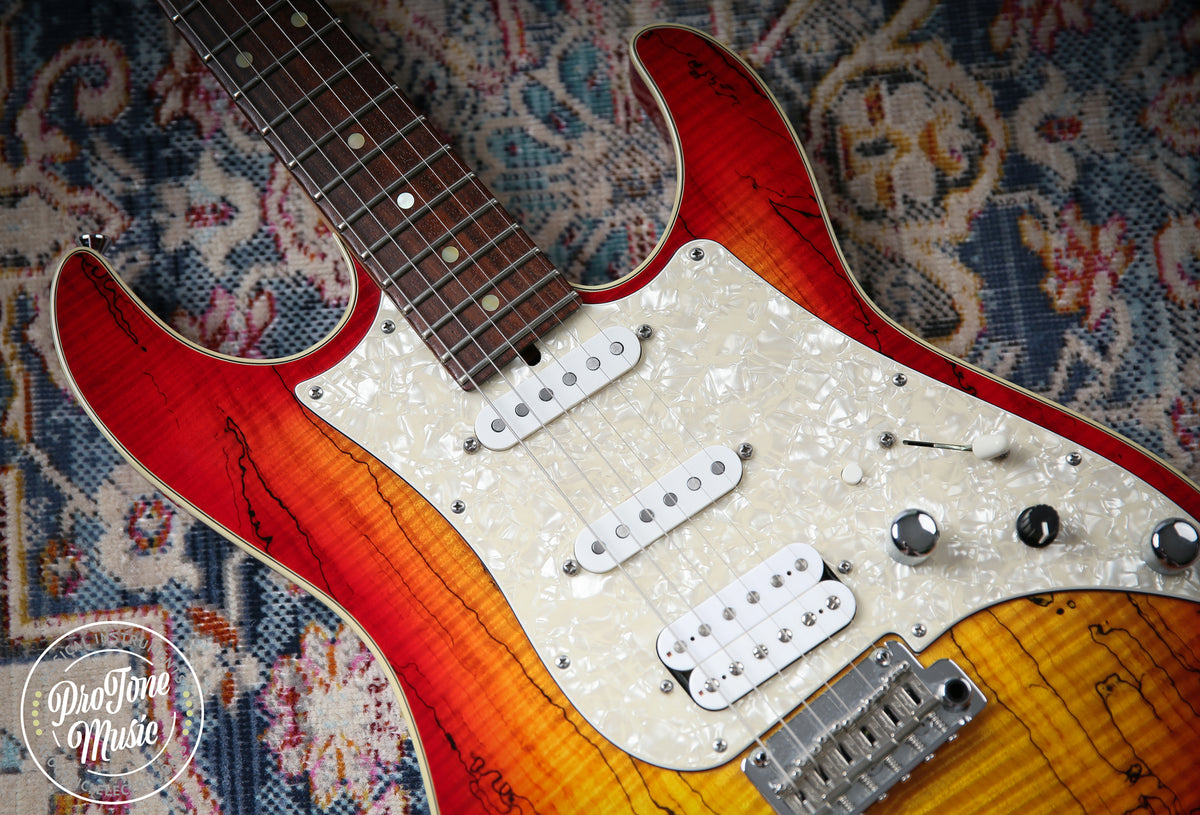 James Tyler USA Studio Elite HD Spalted Maple Cherry Sunburst