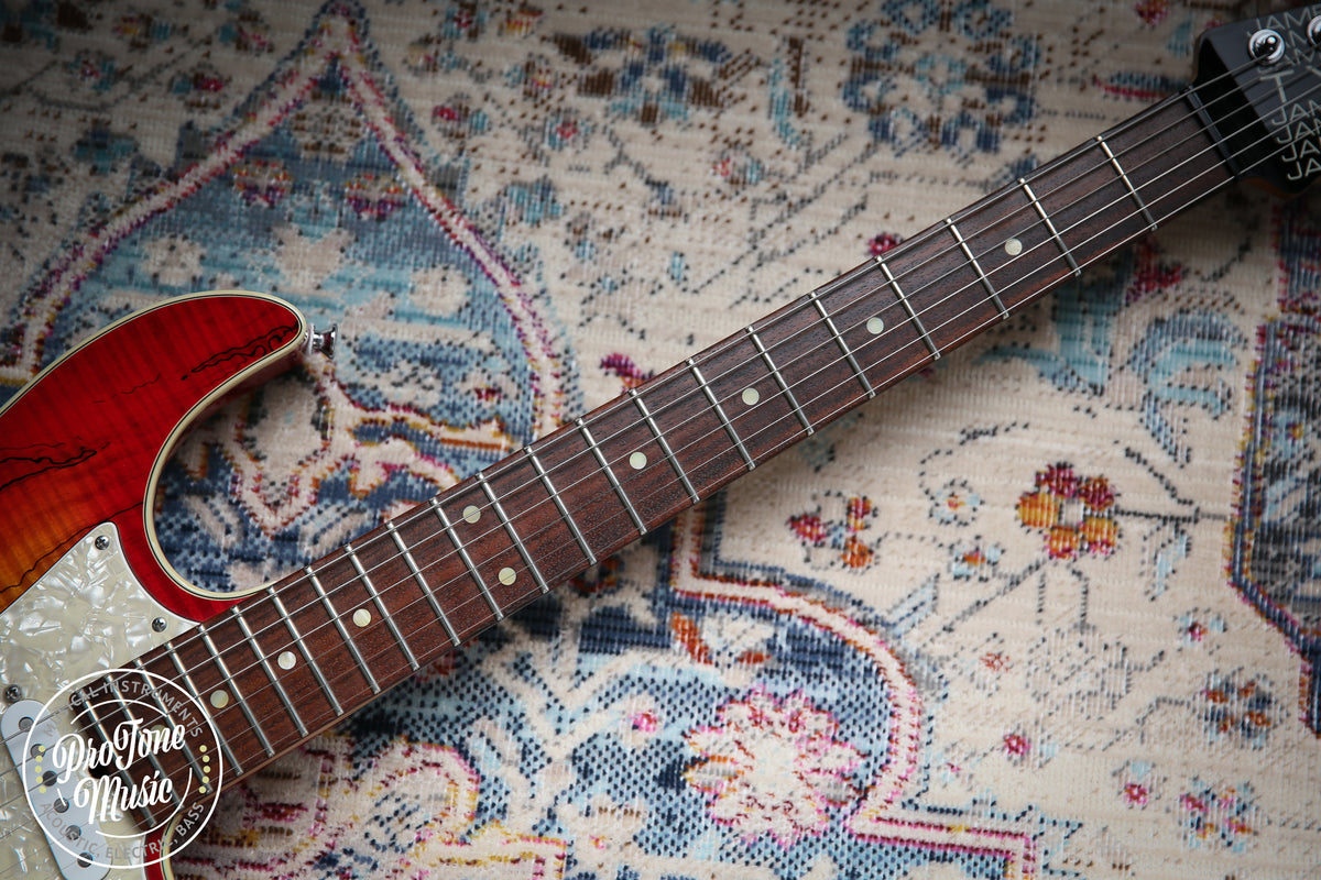 James Tyler USA Studio Elite HD Spalted Maple Cherry Sunburst