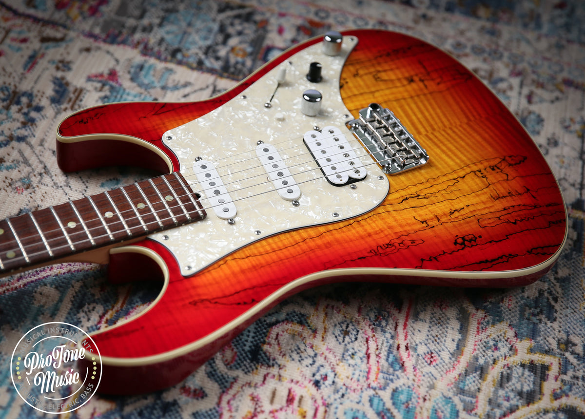 James Tyler USA Studio Elite HD Spalted Maple Cherry Sunburst