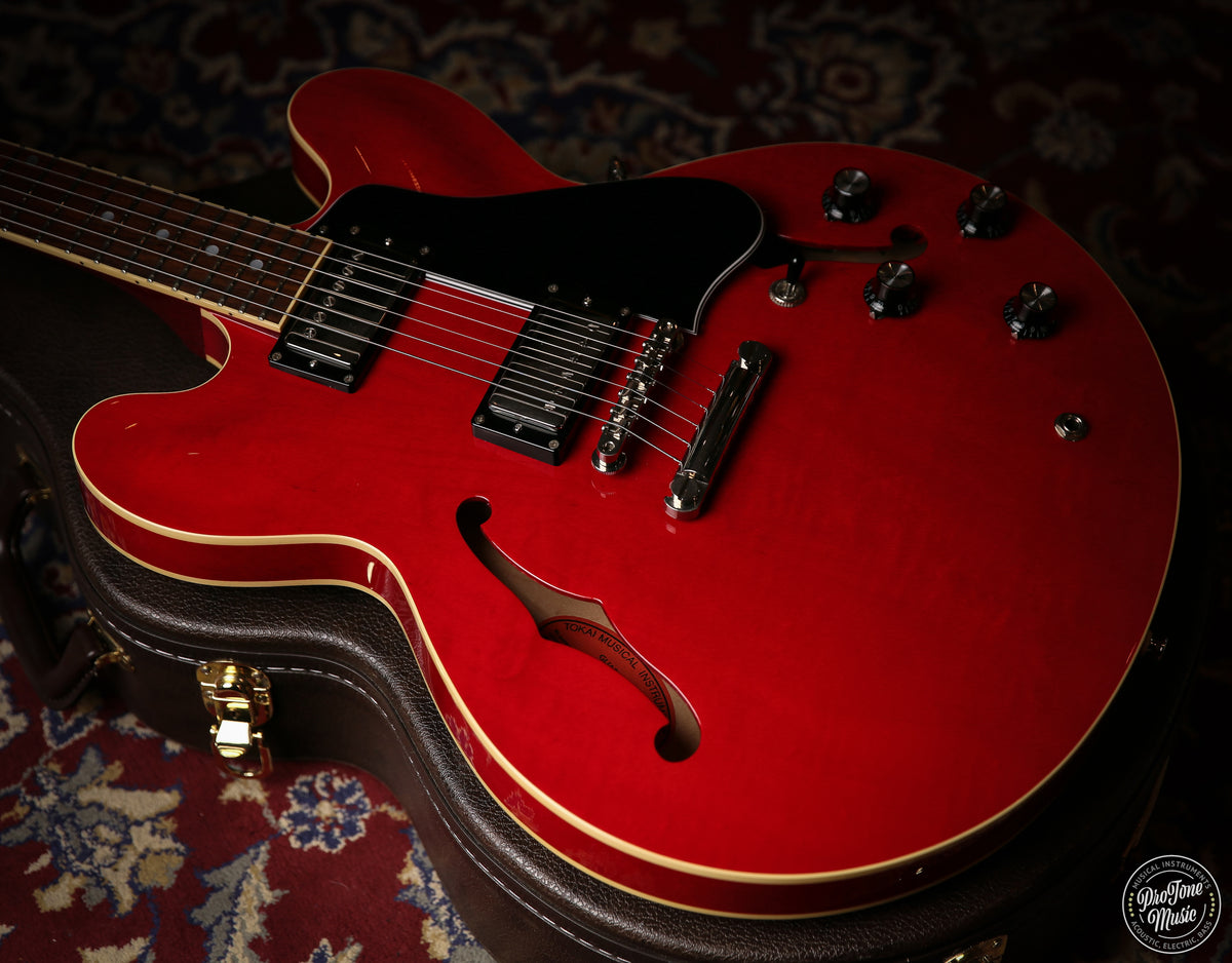Tokai Japanese ES - 156 Semi Hollow Cherry Red - ProTone Music Limited
