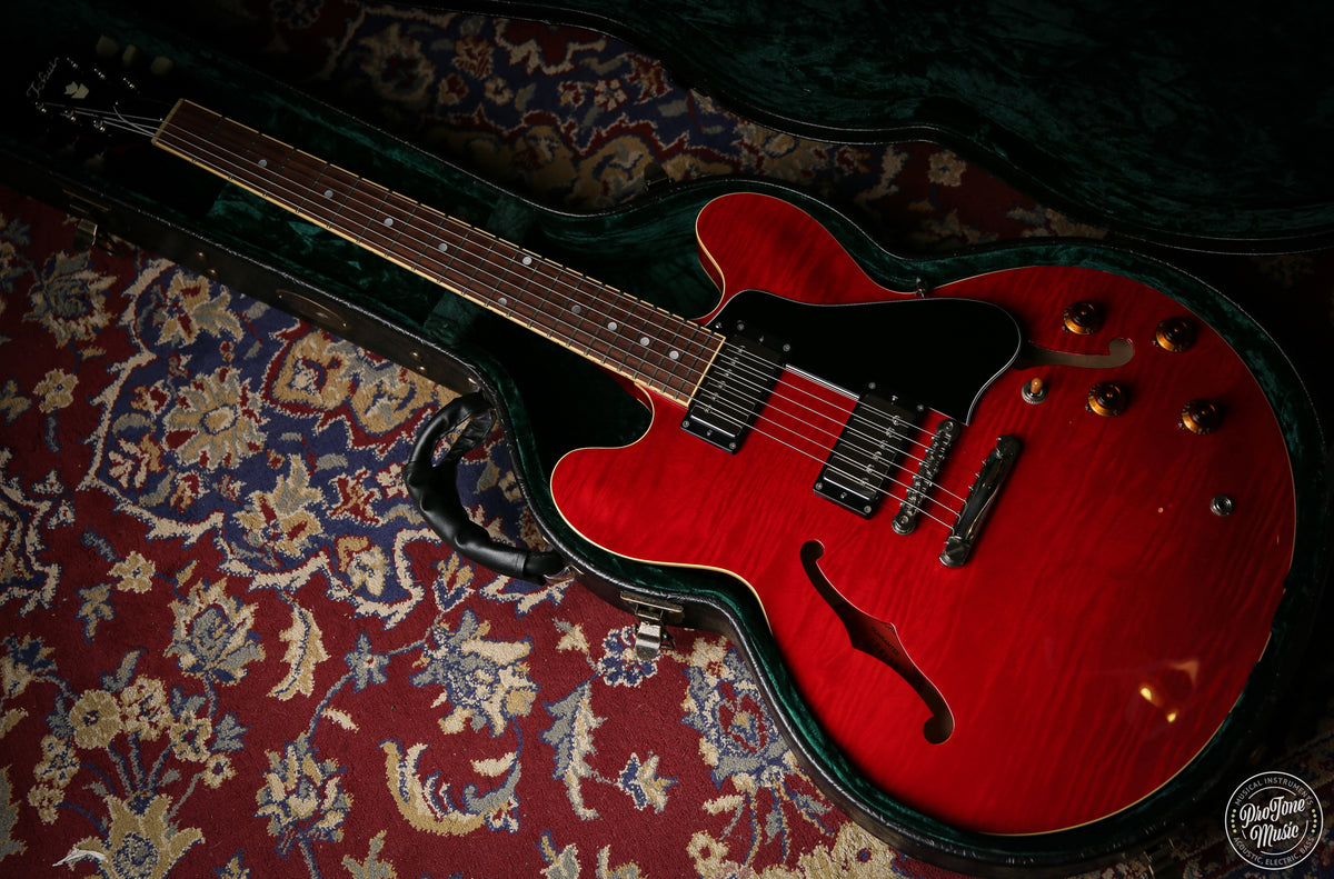 Tokai Japanese UES - 158 Quilted Maple Semi Hollow Cherry Red - ProTone Music Limited