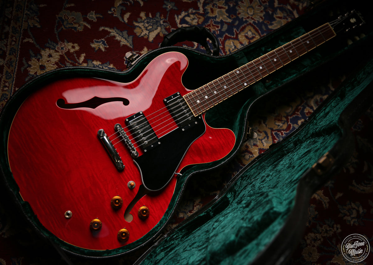 Tokai Japanese UES - 158 Quilted Maple Semi Hollow Cherry Red - ProTone Music Limited