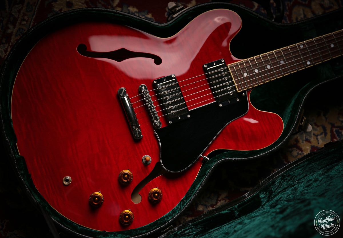 Tokai Japanese UES - 158 Quilted Maple Semi Hollow Cherry Red - ProTone Music Limited