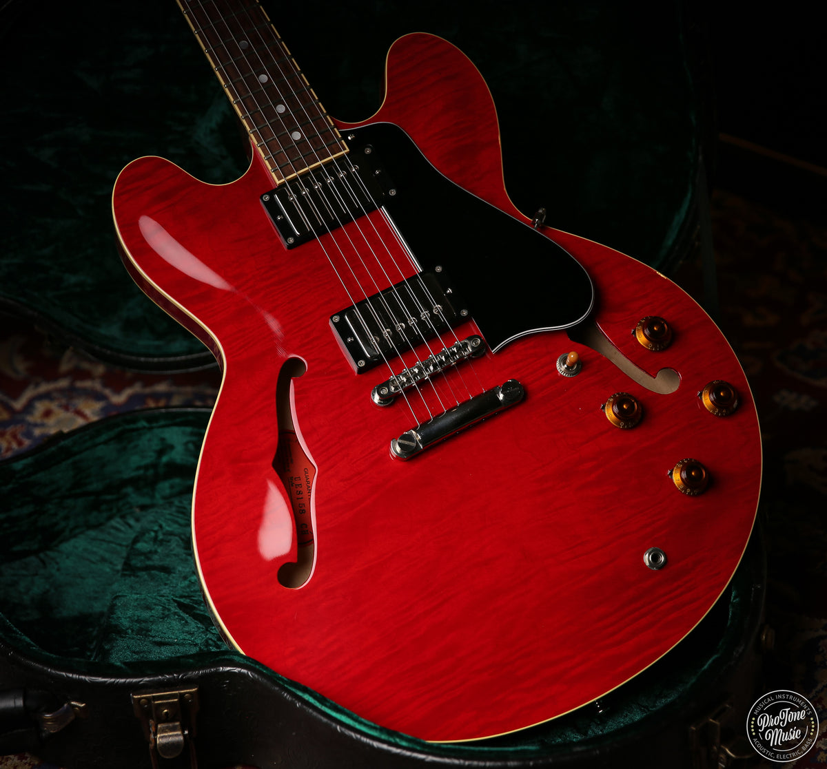 Tokai Japanese UES - 158 Quilted Maple Semi Hollow Cherry Red - ProTone Music Limited