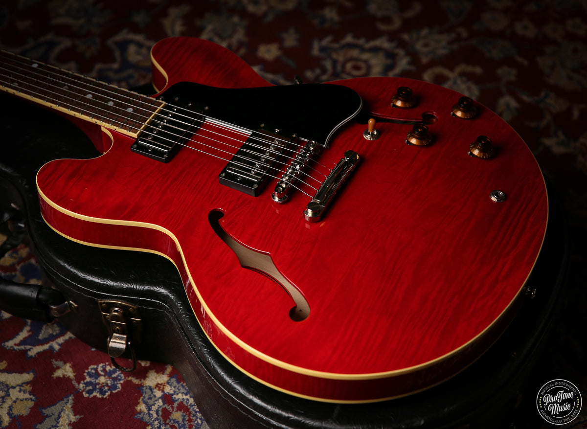 Tokai Japanese UES - 158 Quilted Maple Semi Hollow Cherry Red - ProTone Music Limited