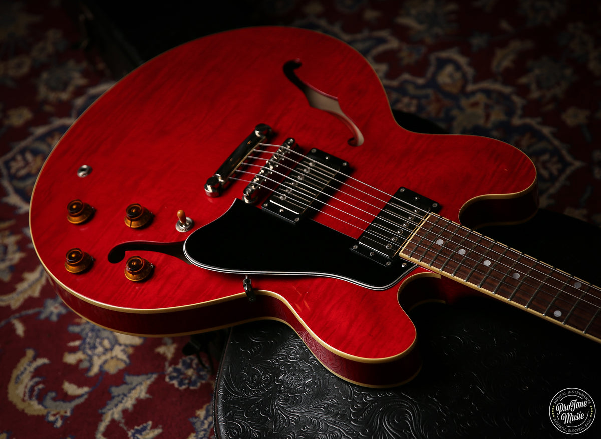 Tokai Japanese UES - 158 Quilted Maple Semi Hollow Cherry Red - ProTone Music Limited