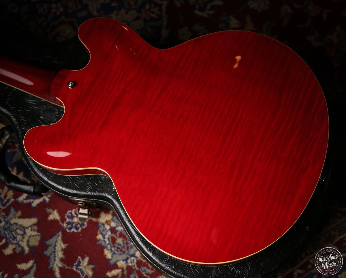 Tokai Japanese UES - 158 Quilted Maple Semi Hollow Cherry Red - ProTone Music Limited