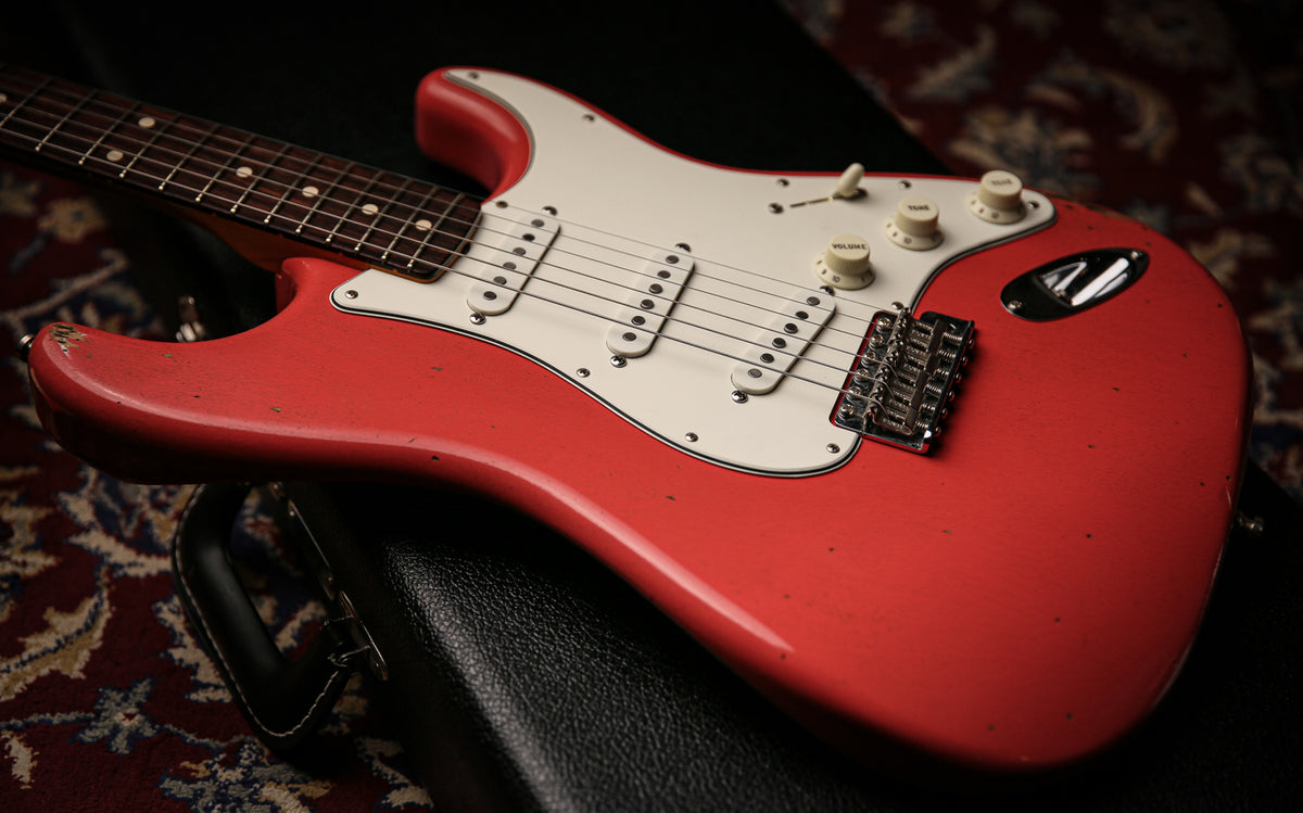 2018 Fender USA Custom Shop Postmodern Stratocaster Journyeman Faded Fiesta Red