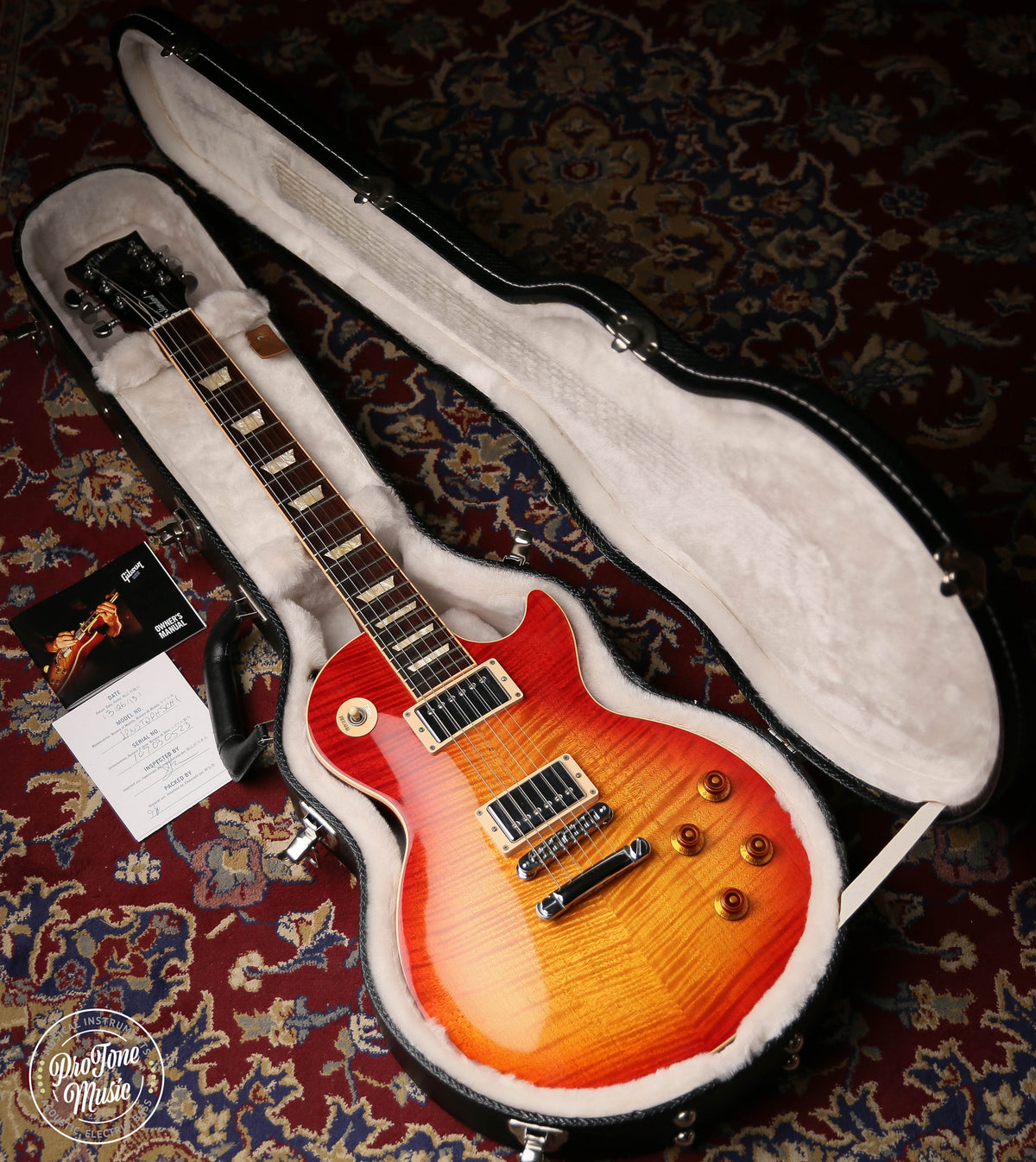 2013 Gibson Les Paul Standard Cherry Sunburst Flame Top - ProTone Music