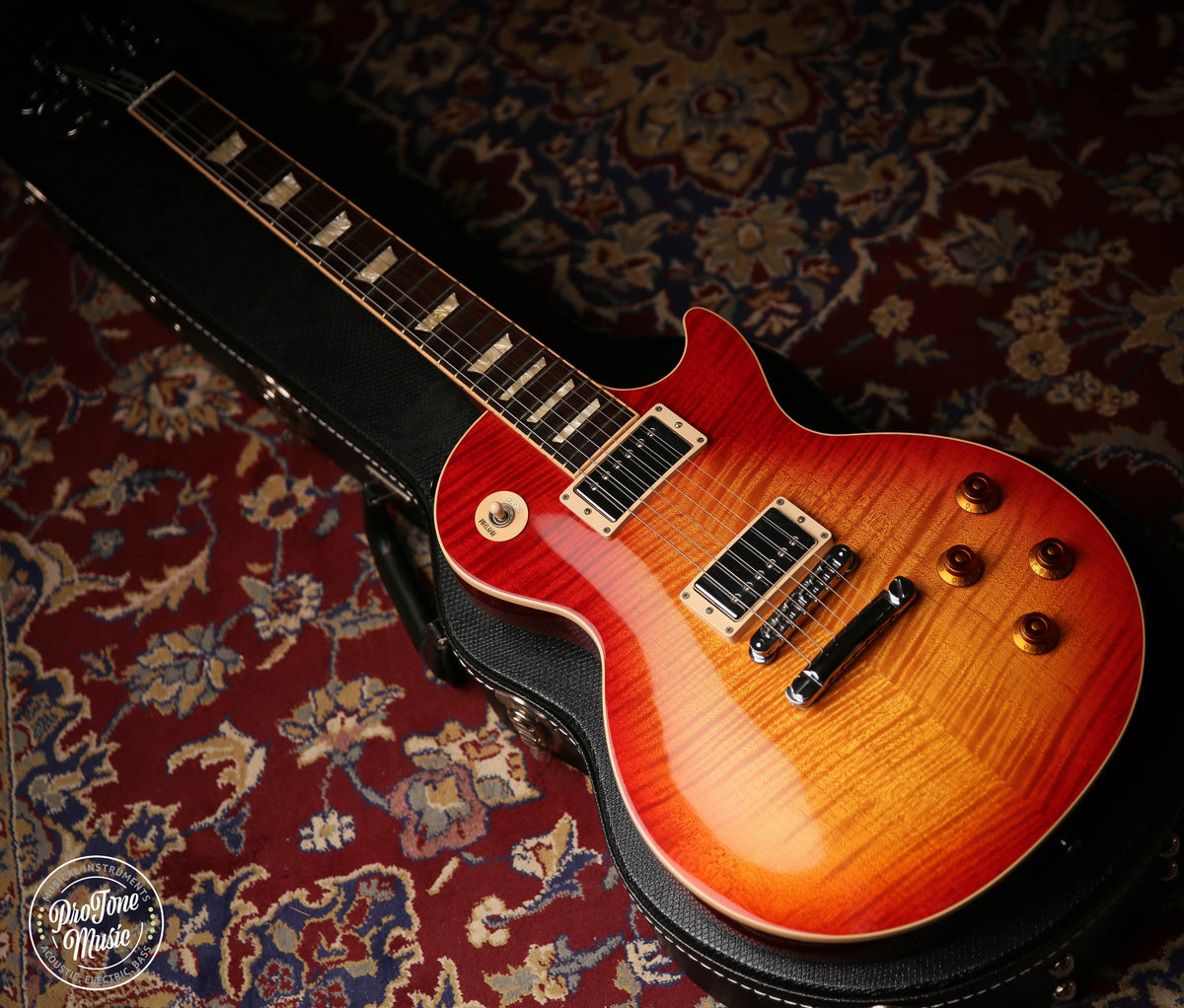 2013 Gibson Les Paul Standard Cherry Sunburst Flame Top - ProTone Music