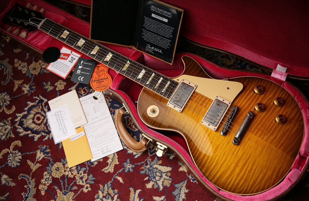 2021 Gibson Les Paul Custom Shop R9 Diamond Series 60th Anniversary Green Lemon Fade