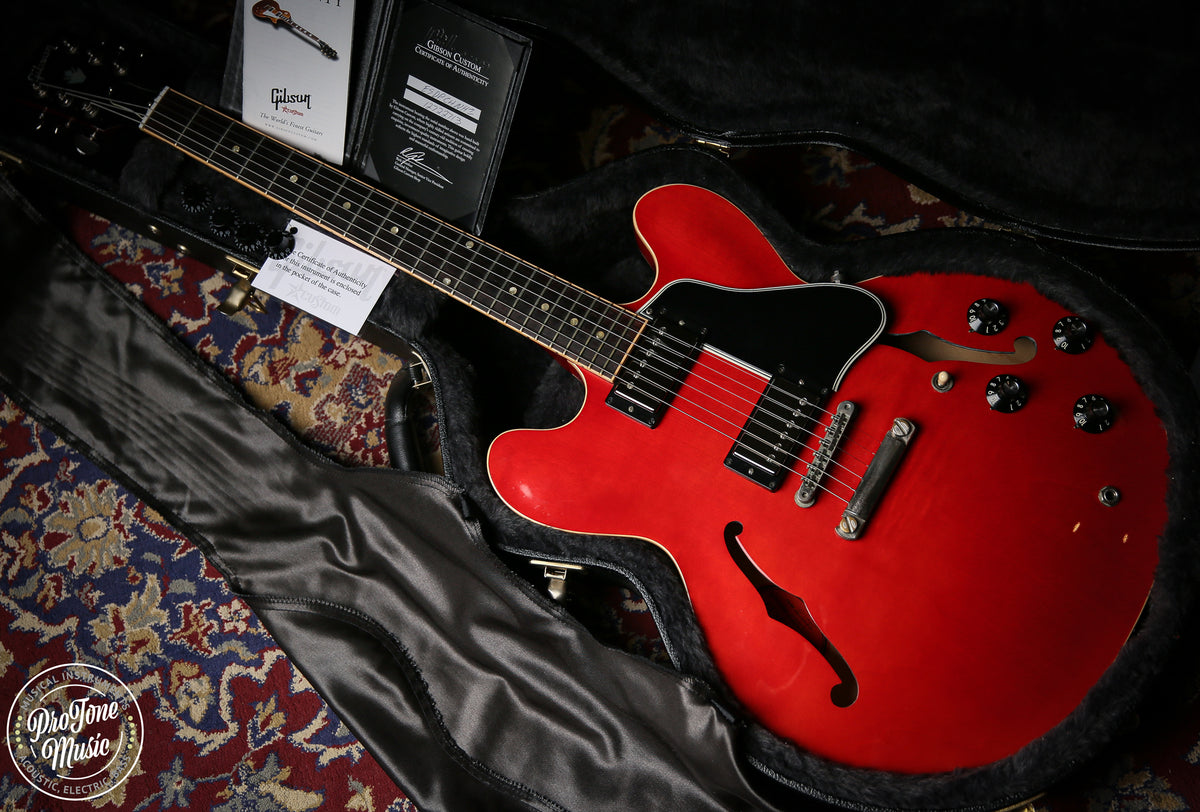 2012 Gibson USA ES - 335 Cherry Red HEADSTOCK REPAIR - ProTone Music Limited