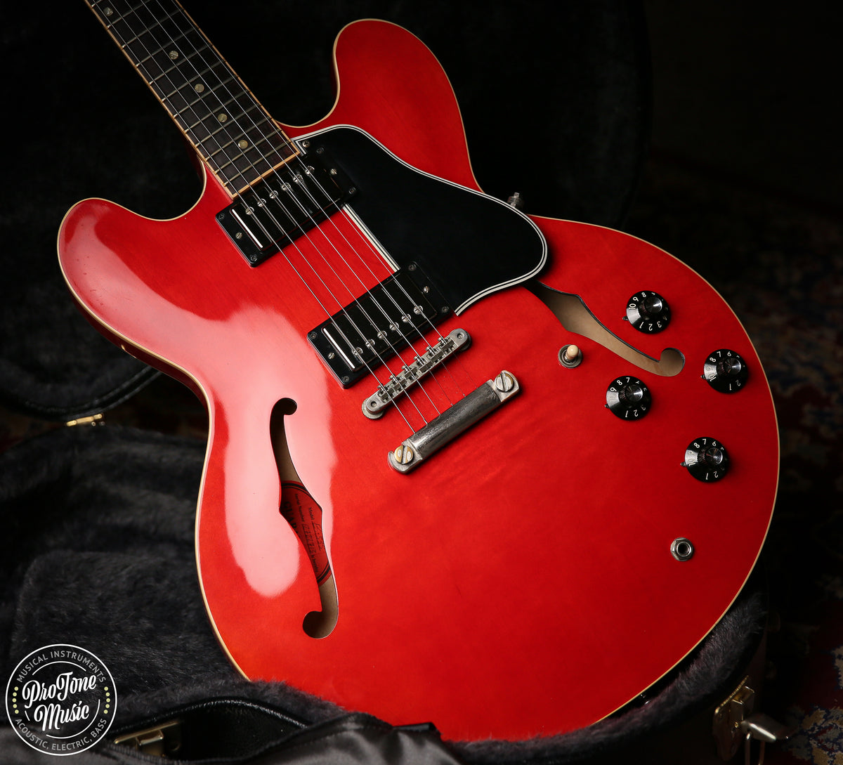 2012 Gibson USA ES - 335 Cherry Red HEADSTOCK REPAIR - ProTone Music Limited