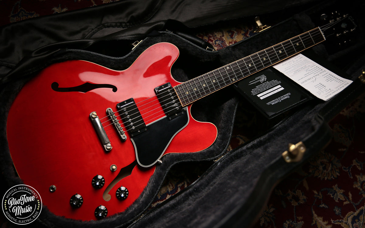 2012 Gibson USA ES - 335 Cherry Red HEADSTOCK REPAIR - ProTone Music Limited