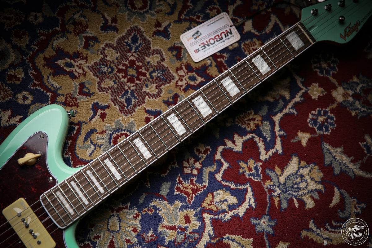 Vintage 30th Anniversary V65 Electric Guitar with Vibrato Ventura Green