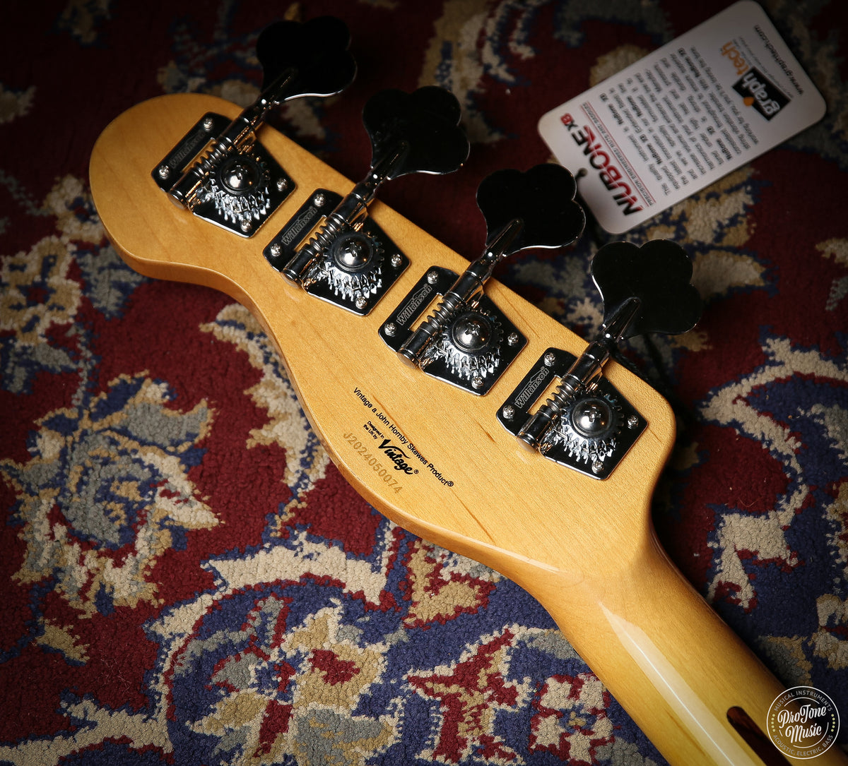 Vintage V51 ReIssued Bass Guitar Two Tone Sunburst