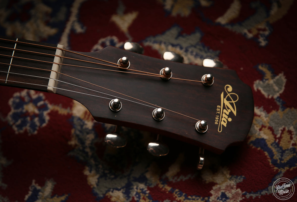 Aria 111 - CE Electro Acoustic Dreadnought Guitar Matte Natural - ProTone Music Limited