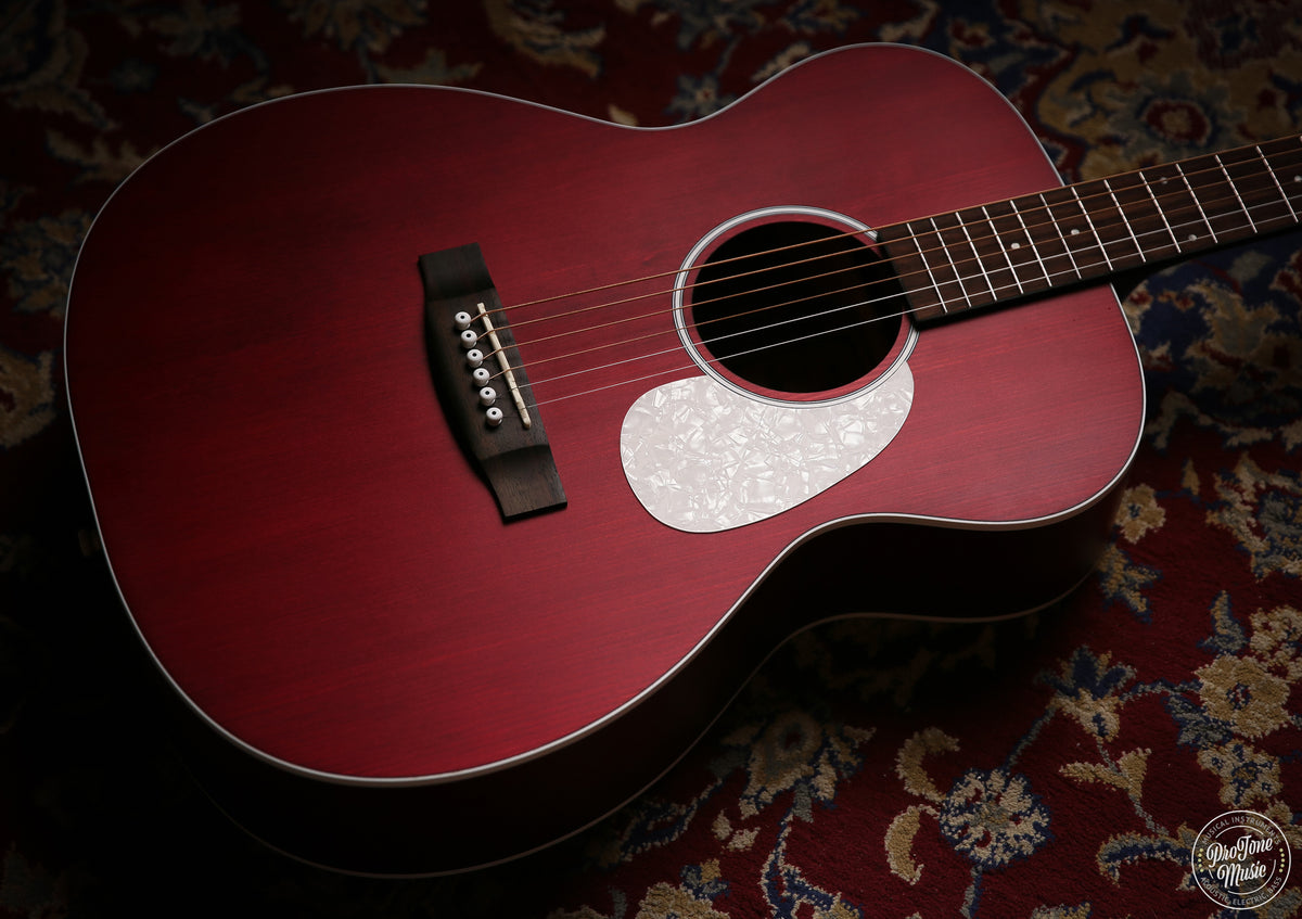 Aria 101 Up Urban Player Acoustic Guitar Stained Red