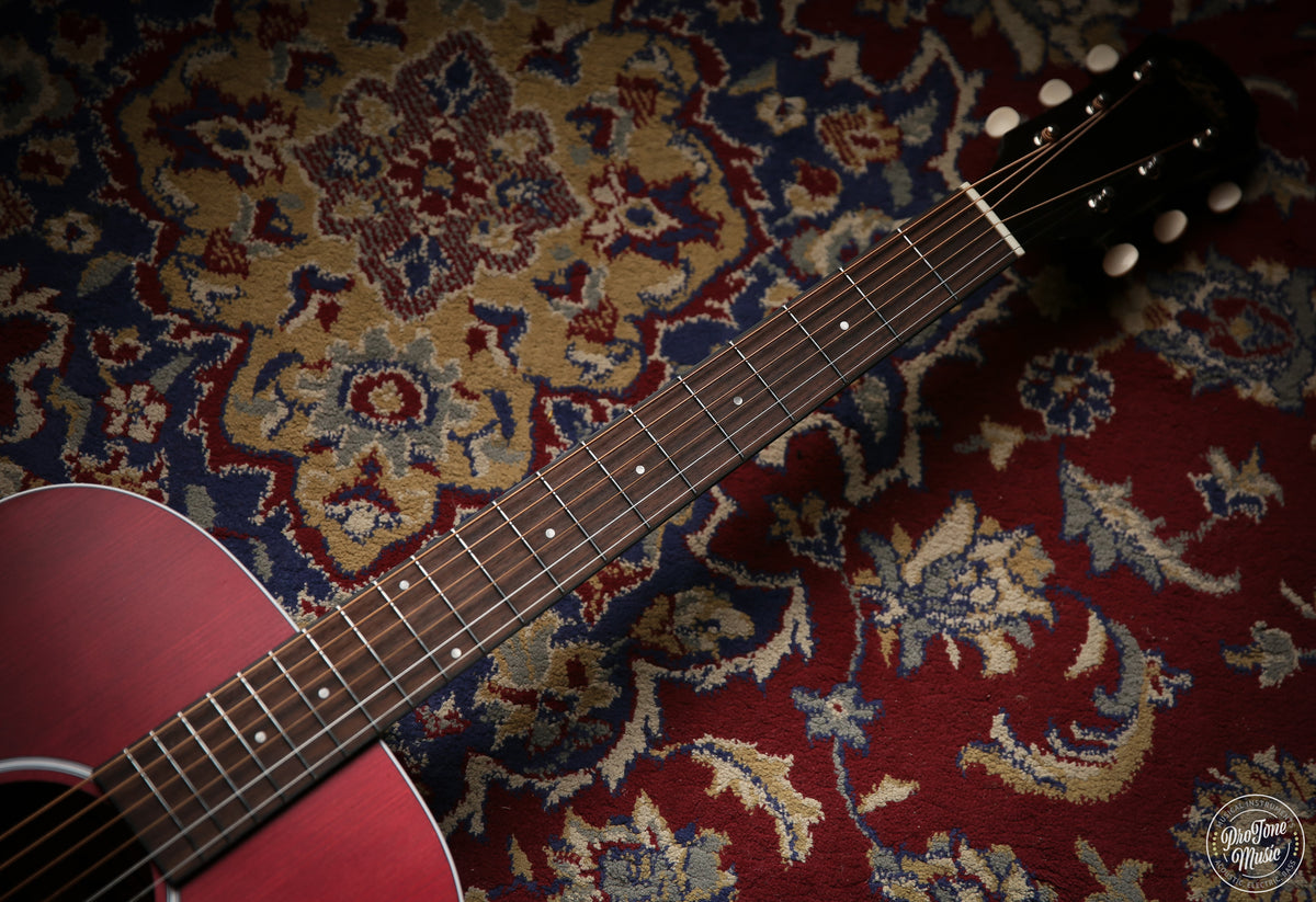 Aria 101 Up Urban Player Acoustic Guitar Stained Red