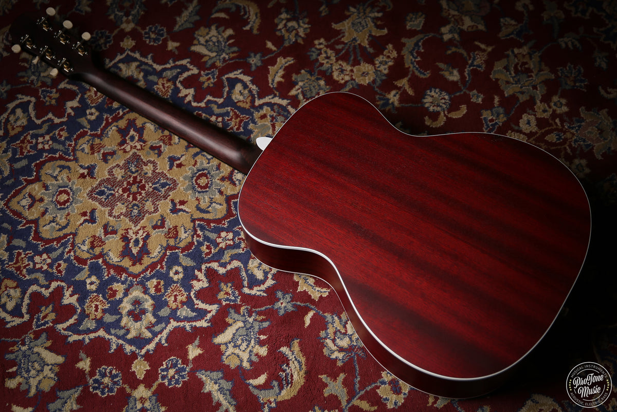 Aria 101 Up Urban Player Acoustic Guitar Stained Red
