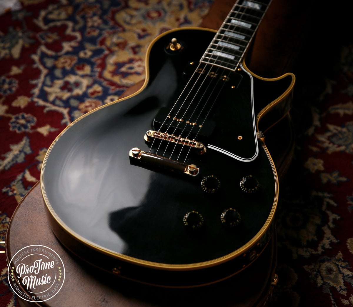 Gibson Custom Shop 54' Reissue Les Paul Custom VOS Staple Pickup Ebony